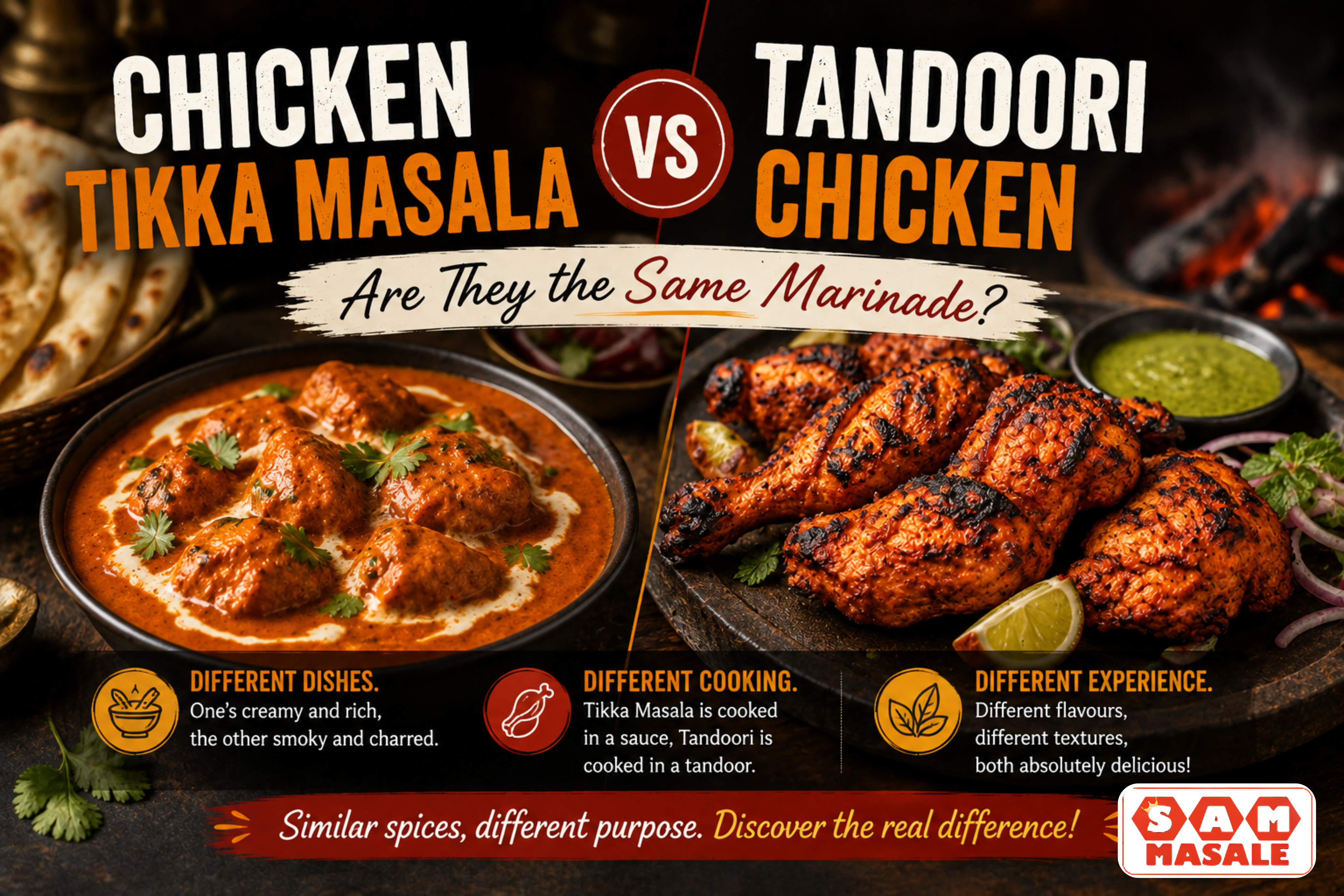 Chicken Tikka Masala vs Tandoori Chicken: Are They the Same Marinade?
