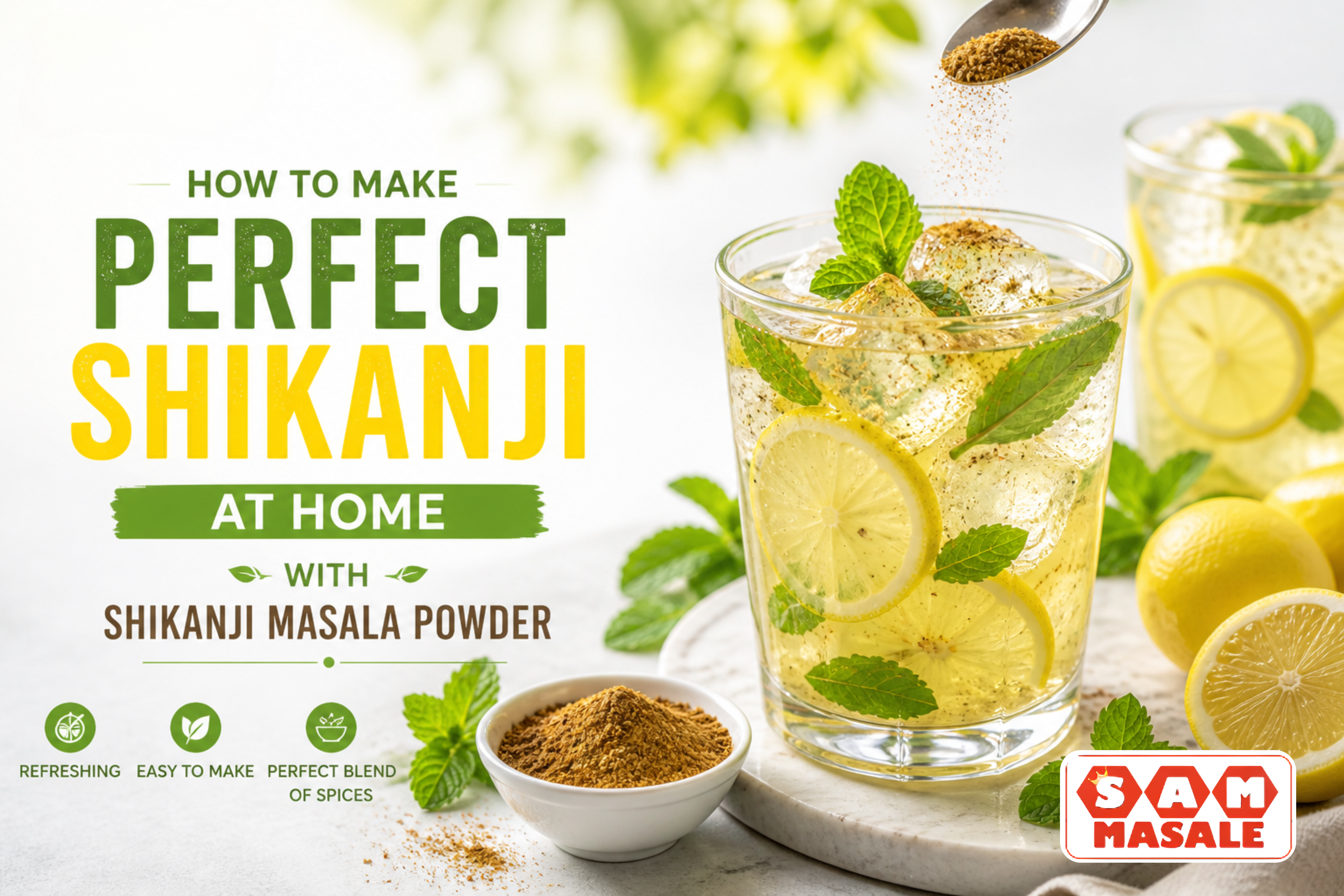 How to Make Perfect Shikanji at Home with Shikanji Masala Powder