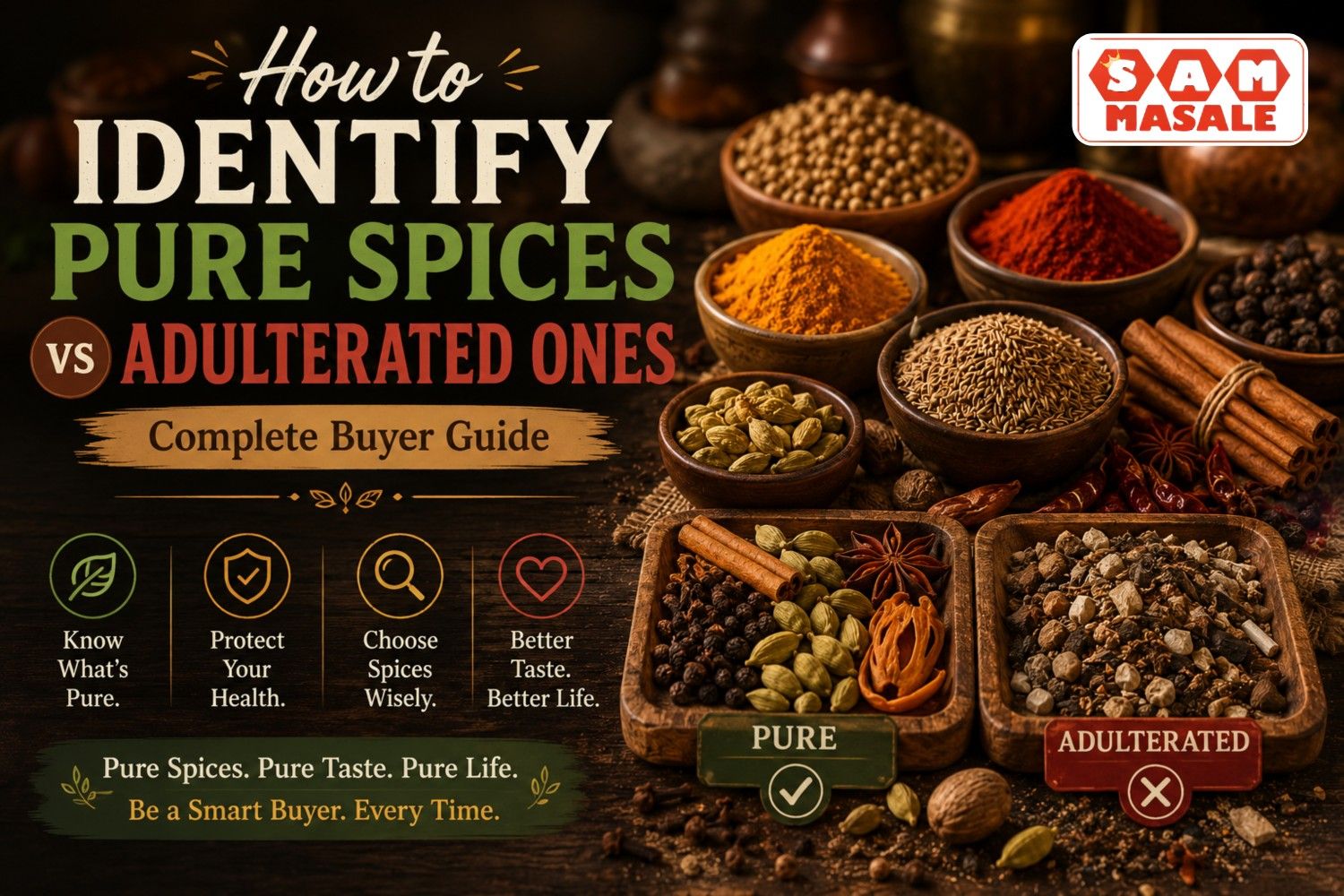 How to Identify Pure Spices vs Adulterated Ones