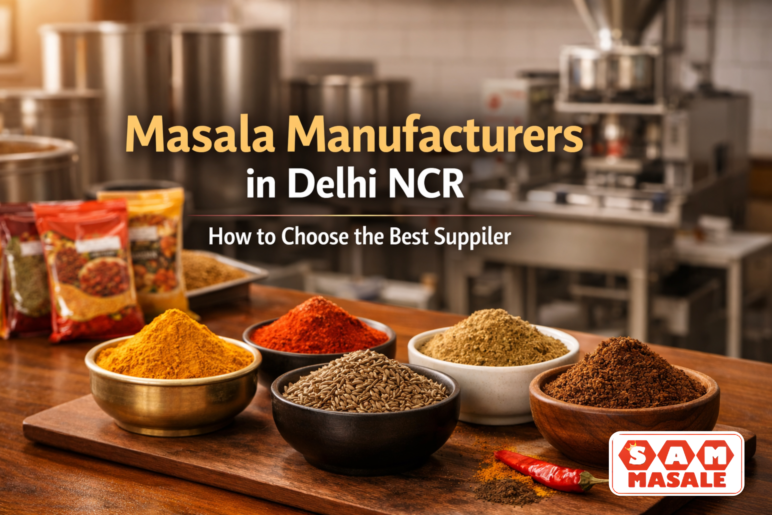 Masala Manufacturers in Delhi NCR – How to Choose the Best Supplier