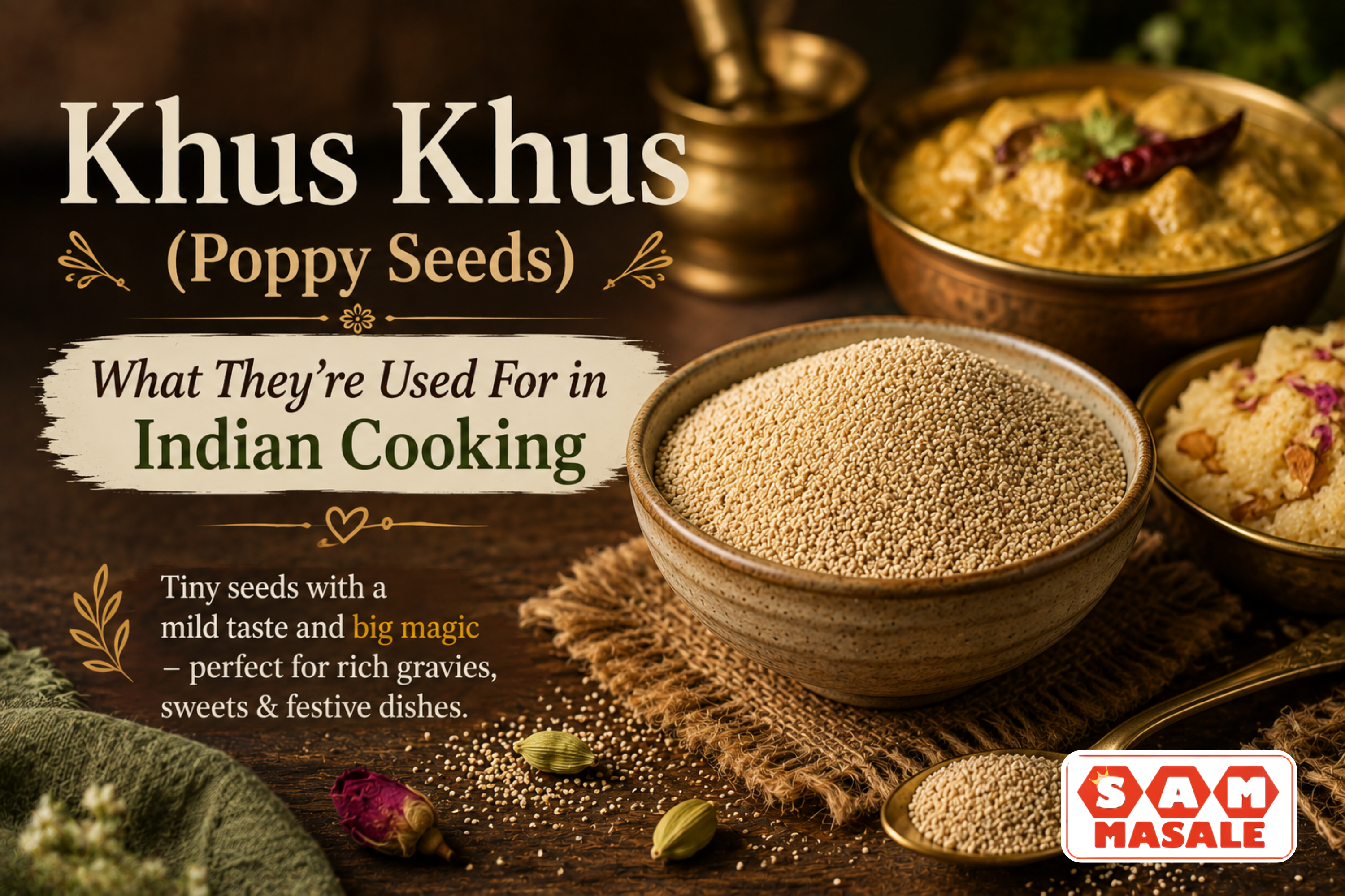 Khus Khus (Poppy Seeds): What They're Used For in Indian Cooking