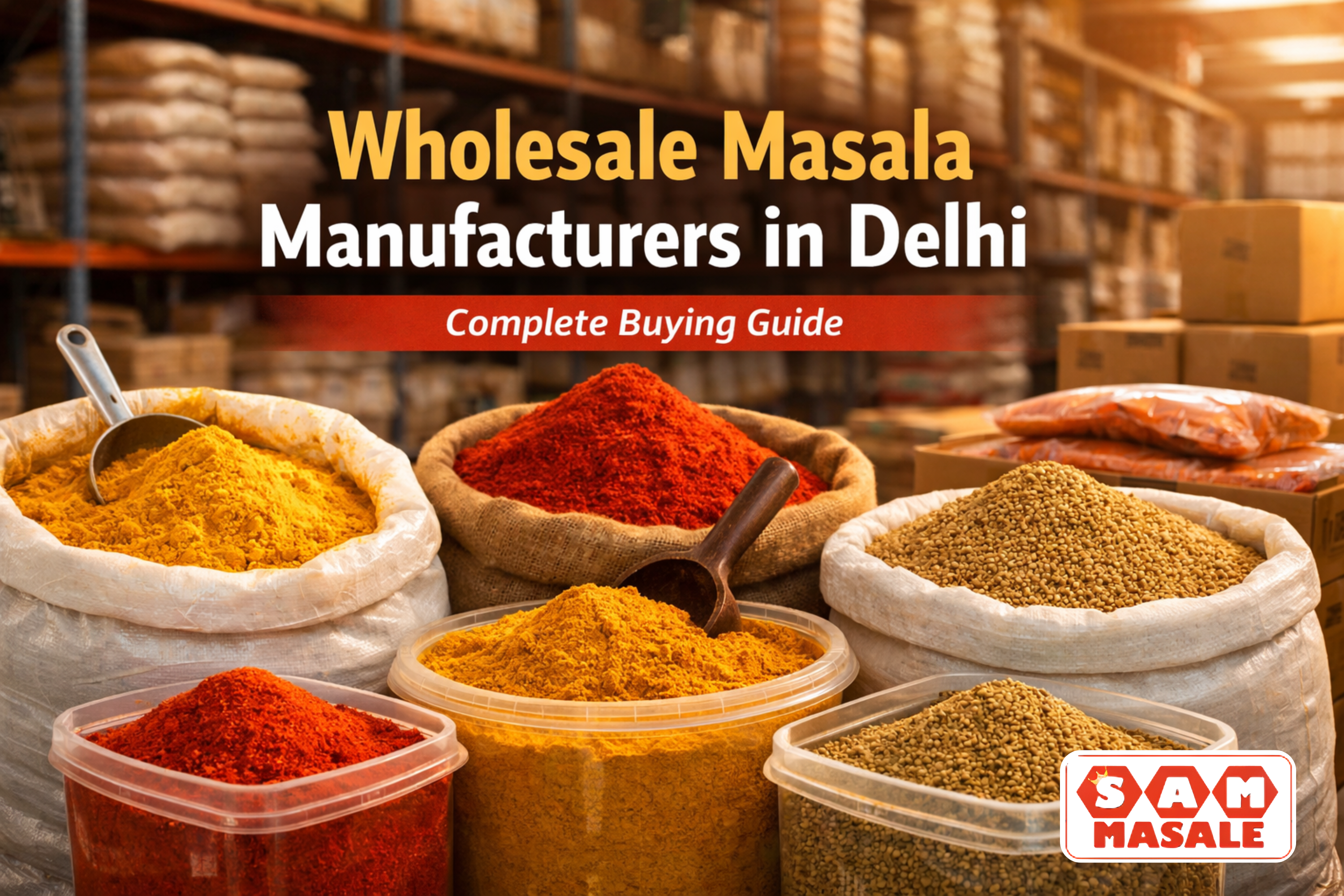 Wholesale masala manufacturers in Delhi supplying bulk spices