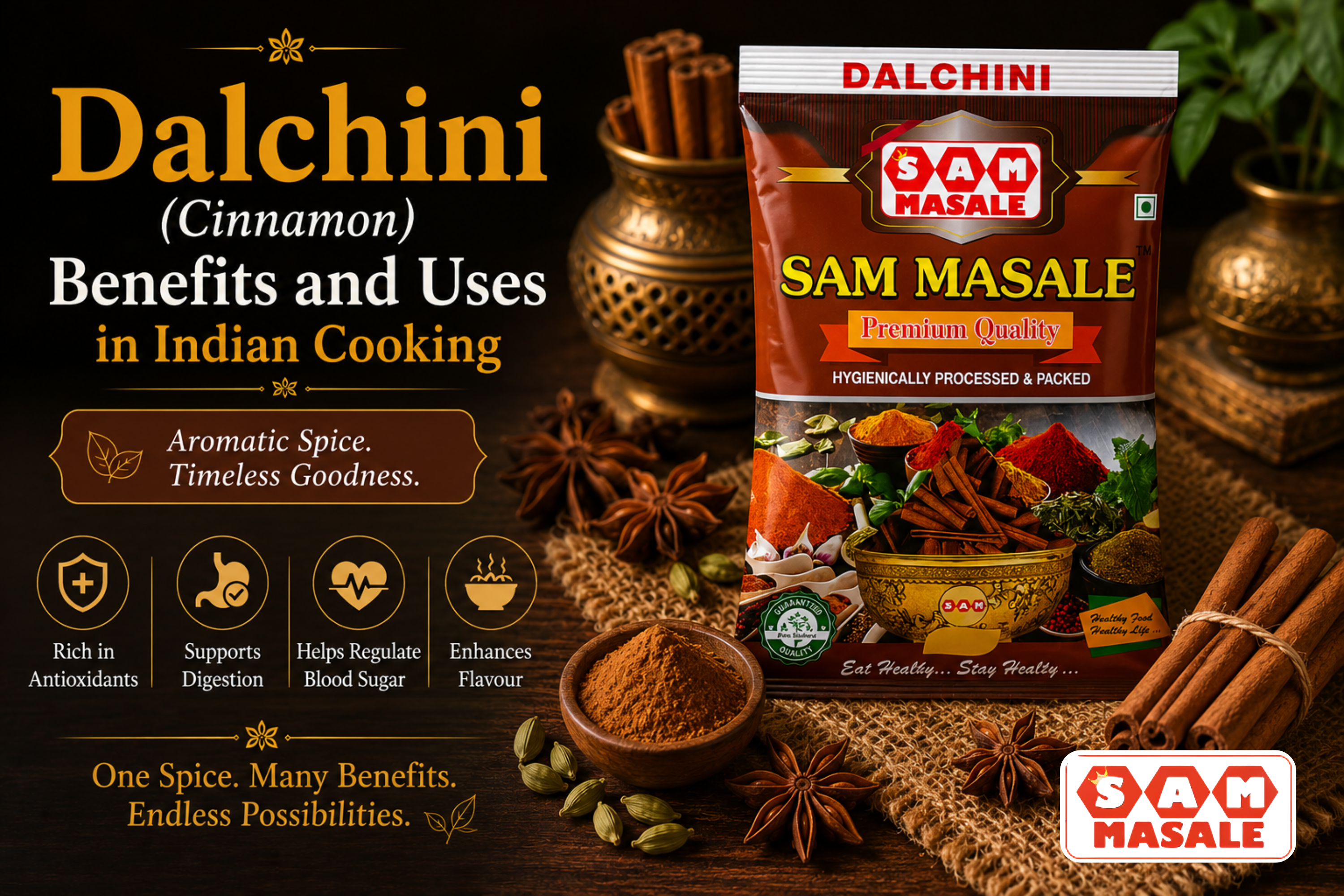Dalchini (Cinnamon) Benefits and Uses in Indian Cooking