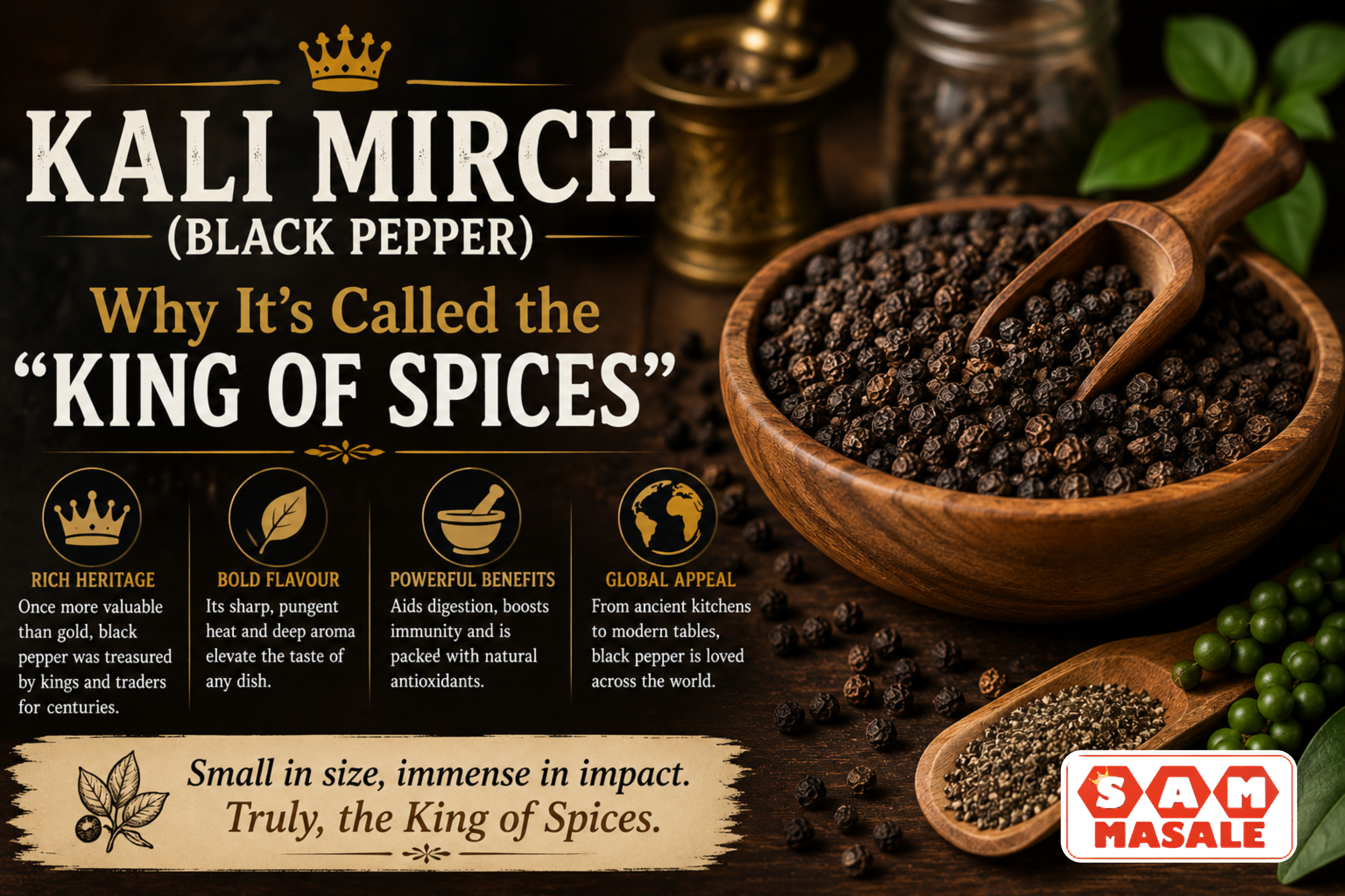 Kali Mirch (Black Pepper): Why It's Called the "King of Spices"