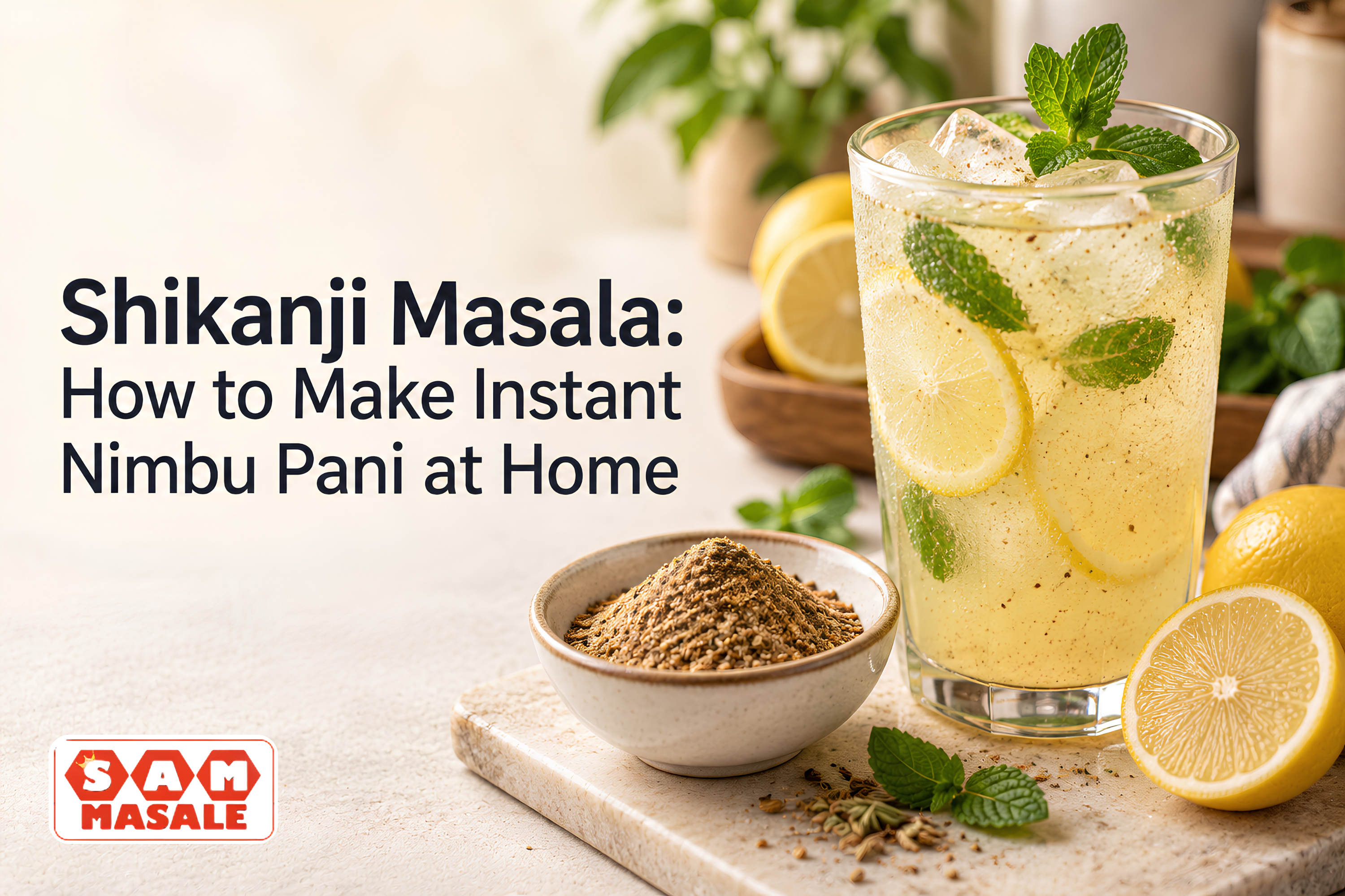 Shikanji Masala: How to Make Instant Nimbu Pani at Home | Sam Masale