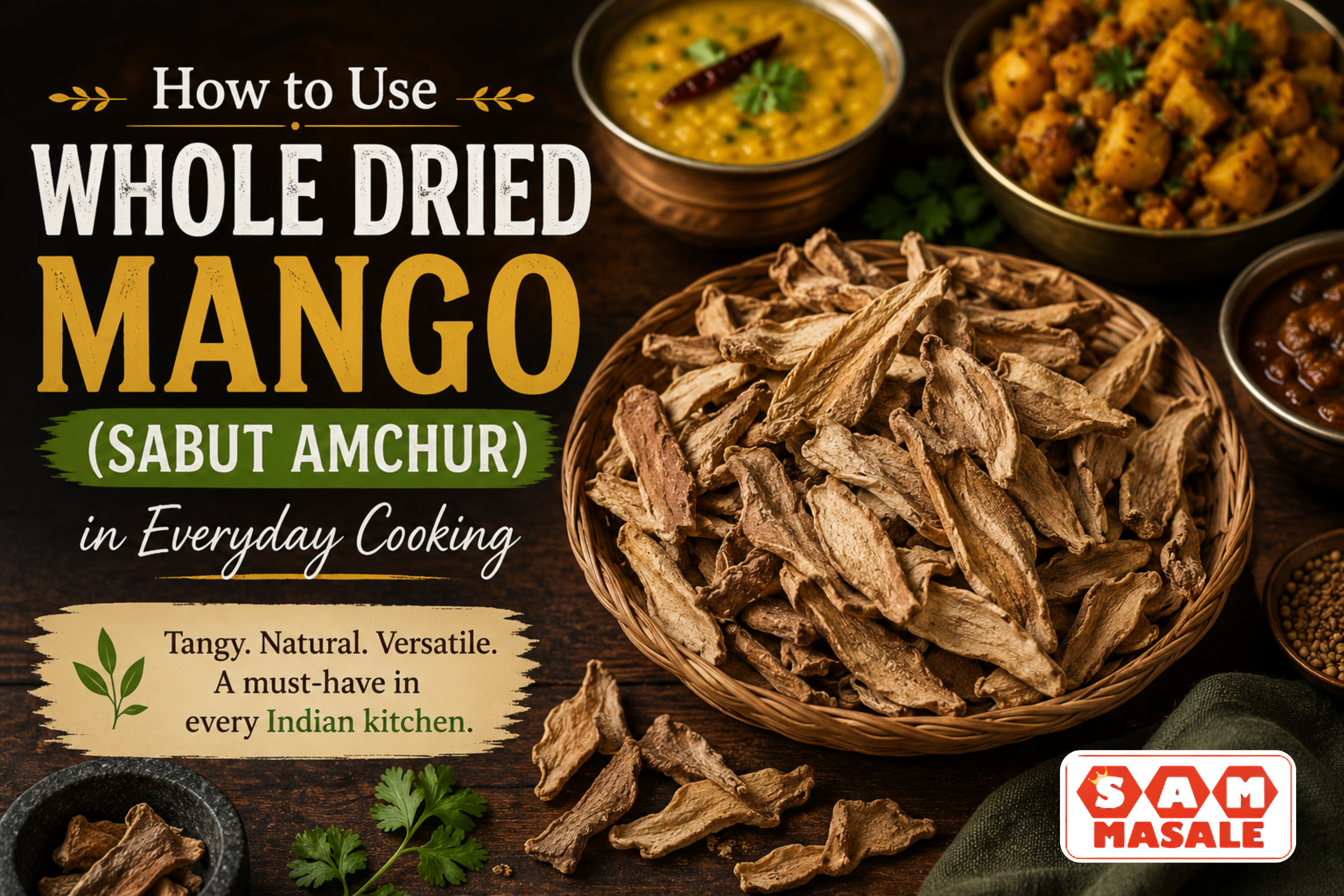 How to Use Whole Dried Mango (Sabut Amchur) in Everyday Cooking
