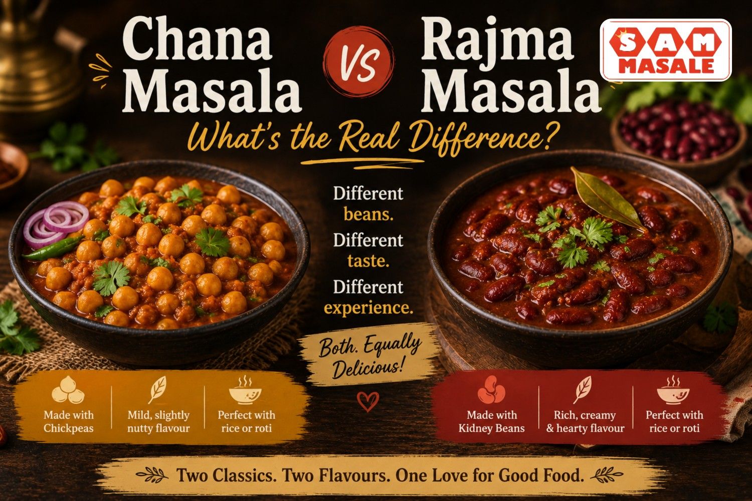 Chana Masala vs Rajma Masala – What's the Real Difference?