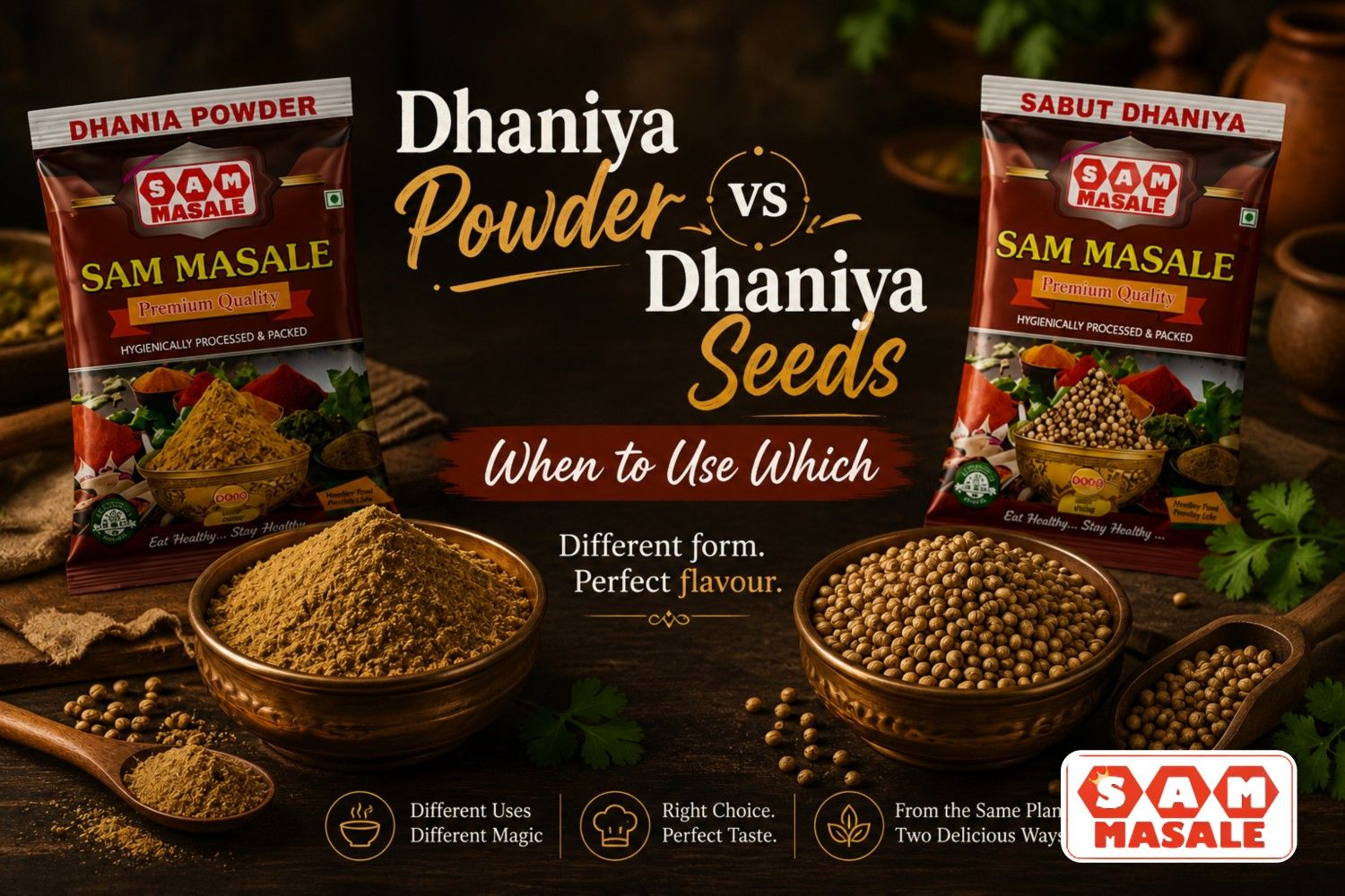 Dhaniya Powder vs Dhaniya Seeds: When to Use Which