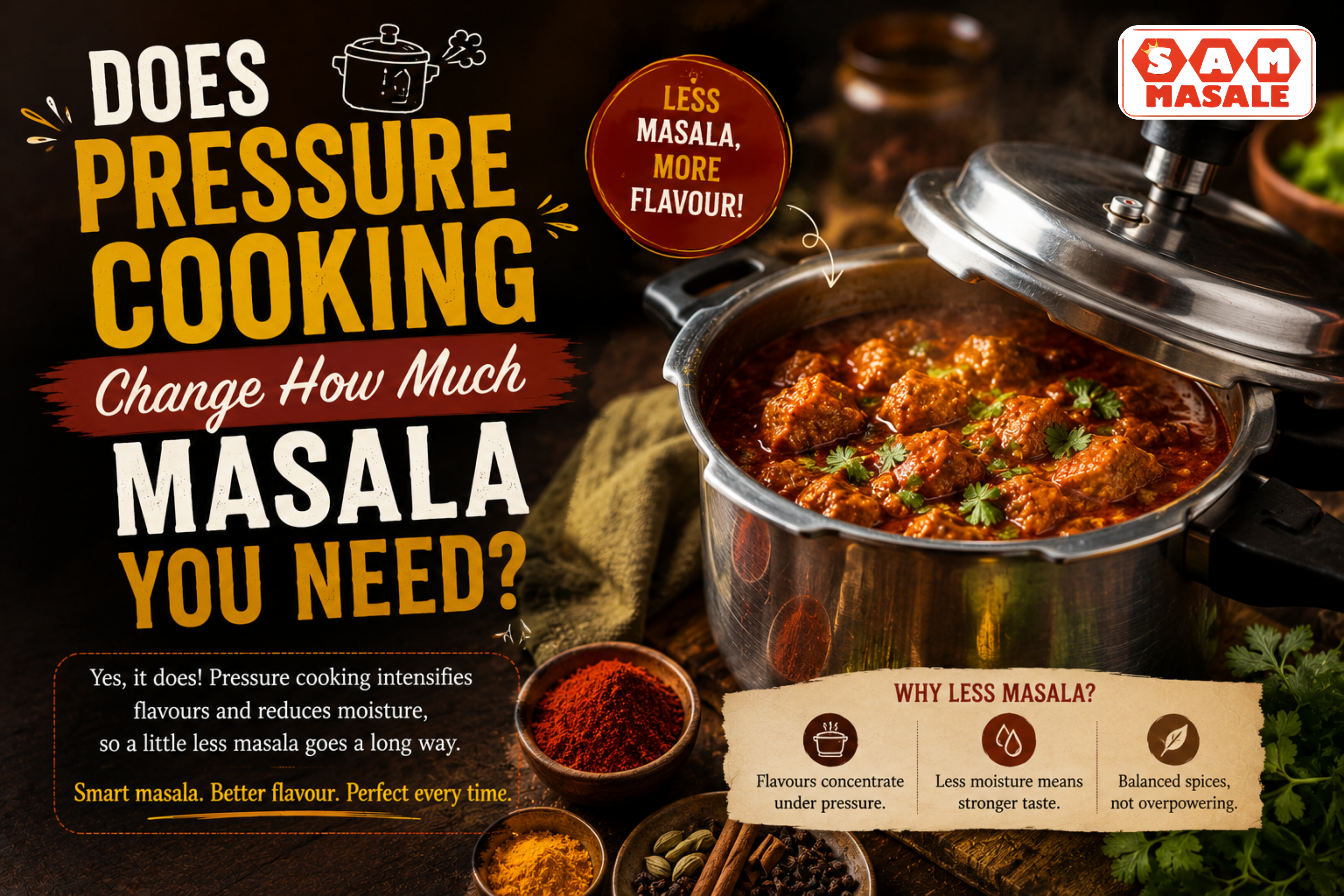 masala quantity for pressure cooker