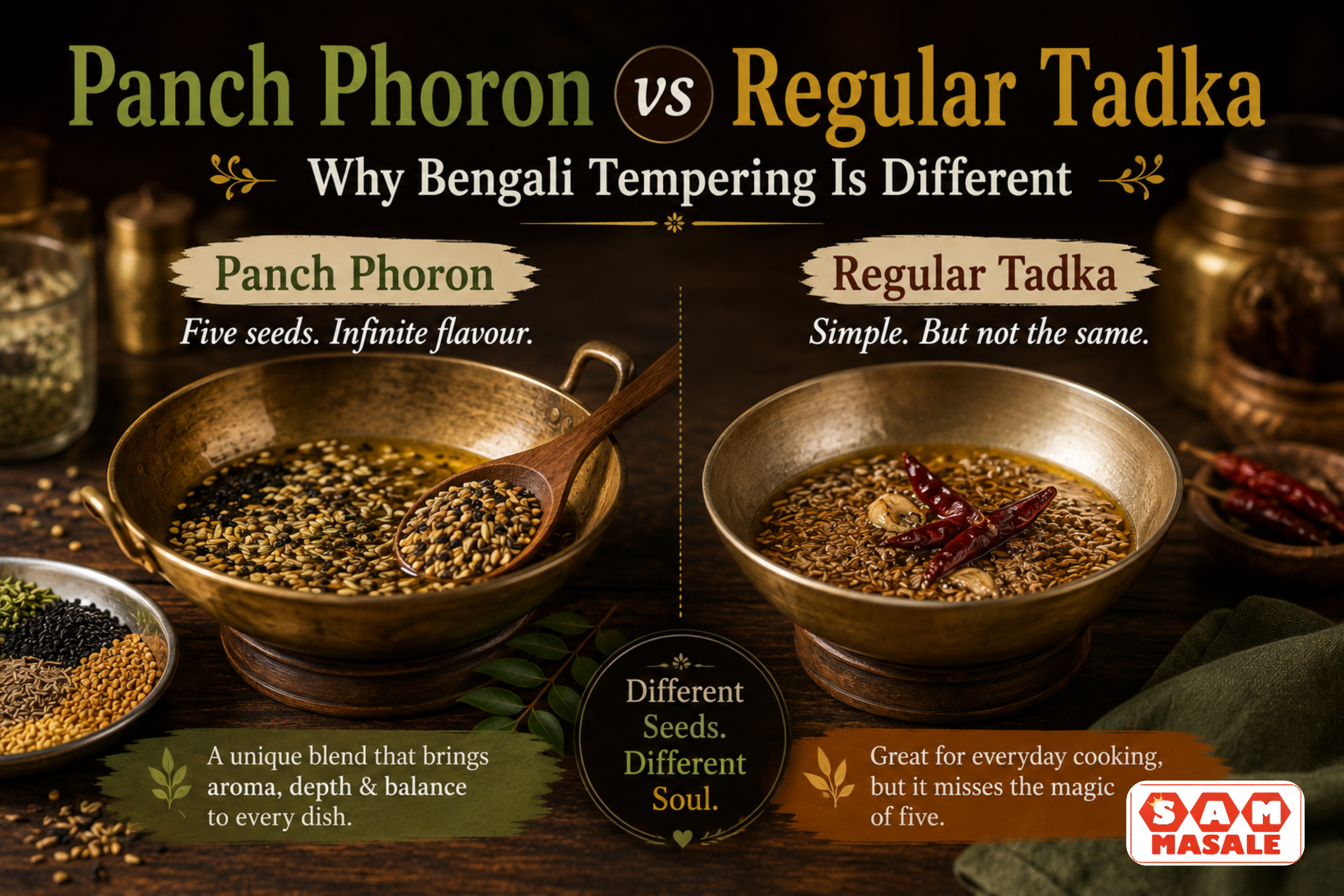 Panch Phoron vs Regular Tadka – Why Bengali Tempering Is Different