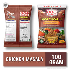 chicken masala 100 gm pack front and back side