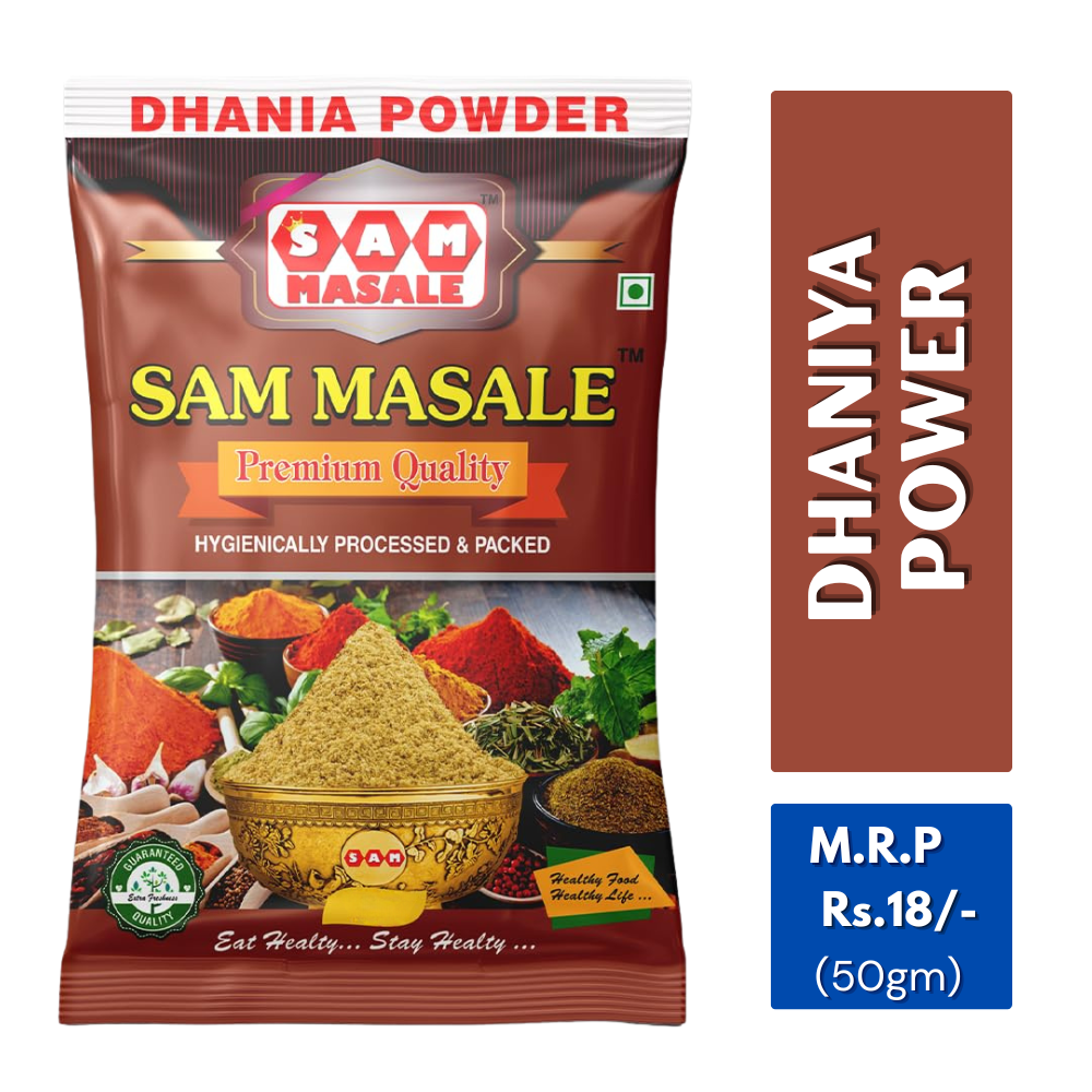 Pure Dhaniya Powder - Fresh Coriander Spice | SAM MASALE