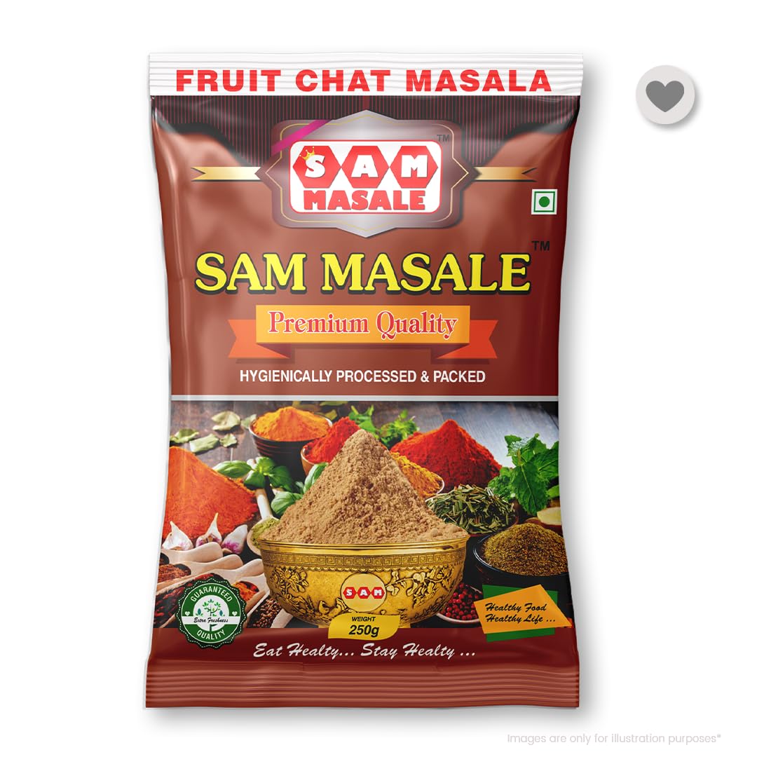 sam masale packet front  side
