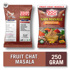 fruit chat masala 250 gm pack front and back side