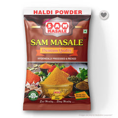 sam masale packet front  side
