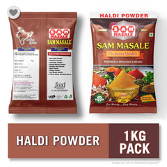 haldi power  1 kg pack front and back side