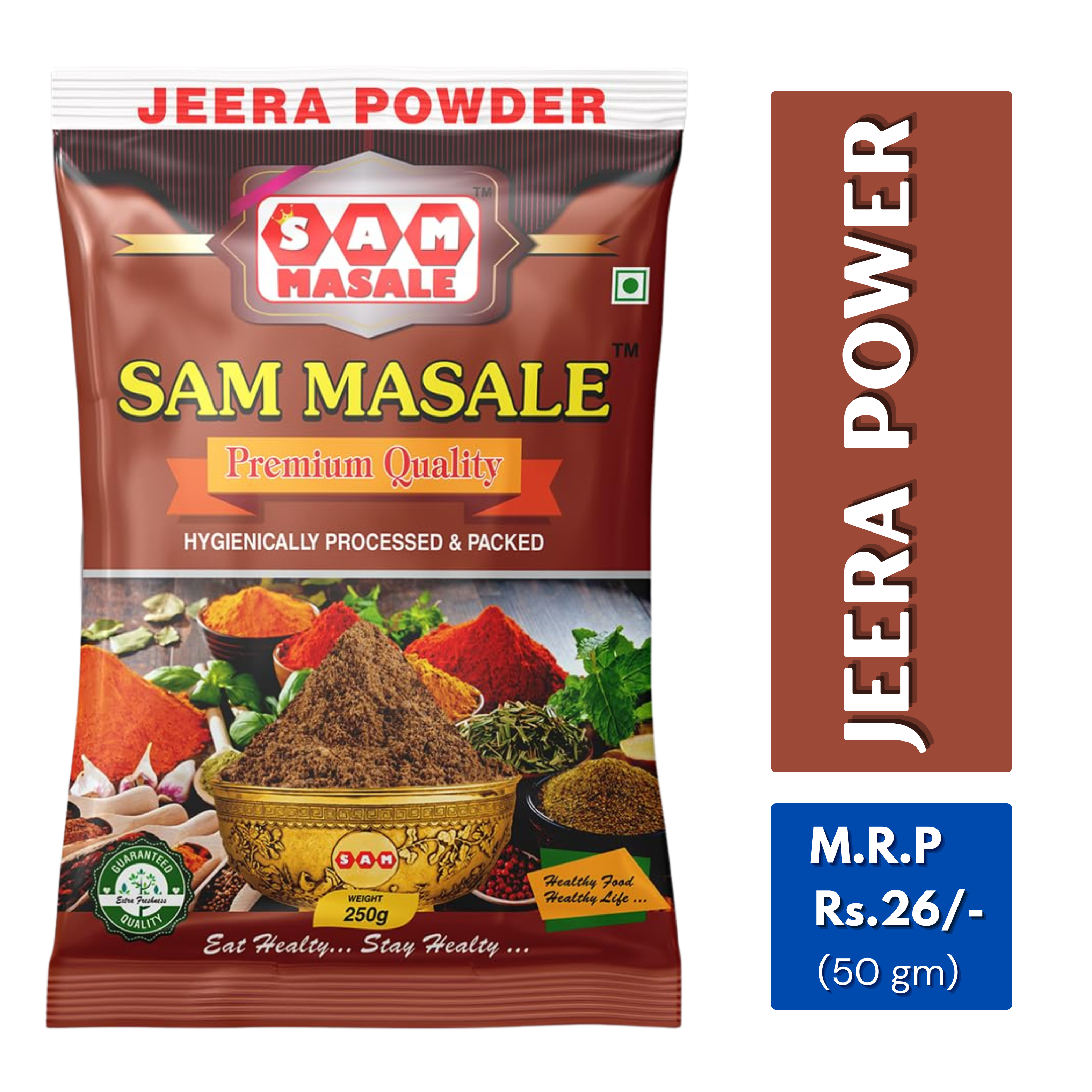 Pure Jeera Powder - Fresh Cumin Spice | SAM MASALE