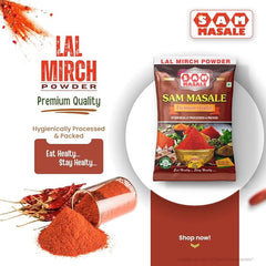 Pure Lal Mirch Powder - Bright Red Chilli Spice | SAM MASALE