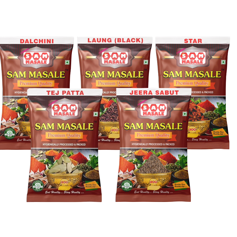 sam masale Whole Spices Tadka Combo pack of  5