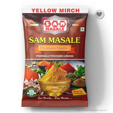 sam masale packet front side
