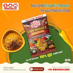 Authentic Yellow Mirch Powder - Peeli Mirch Spice | SAM MASALE