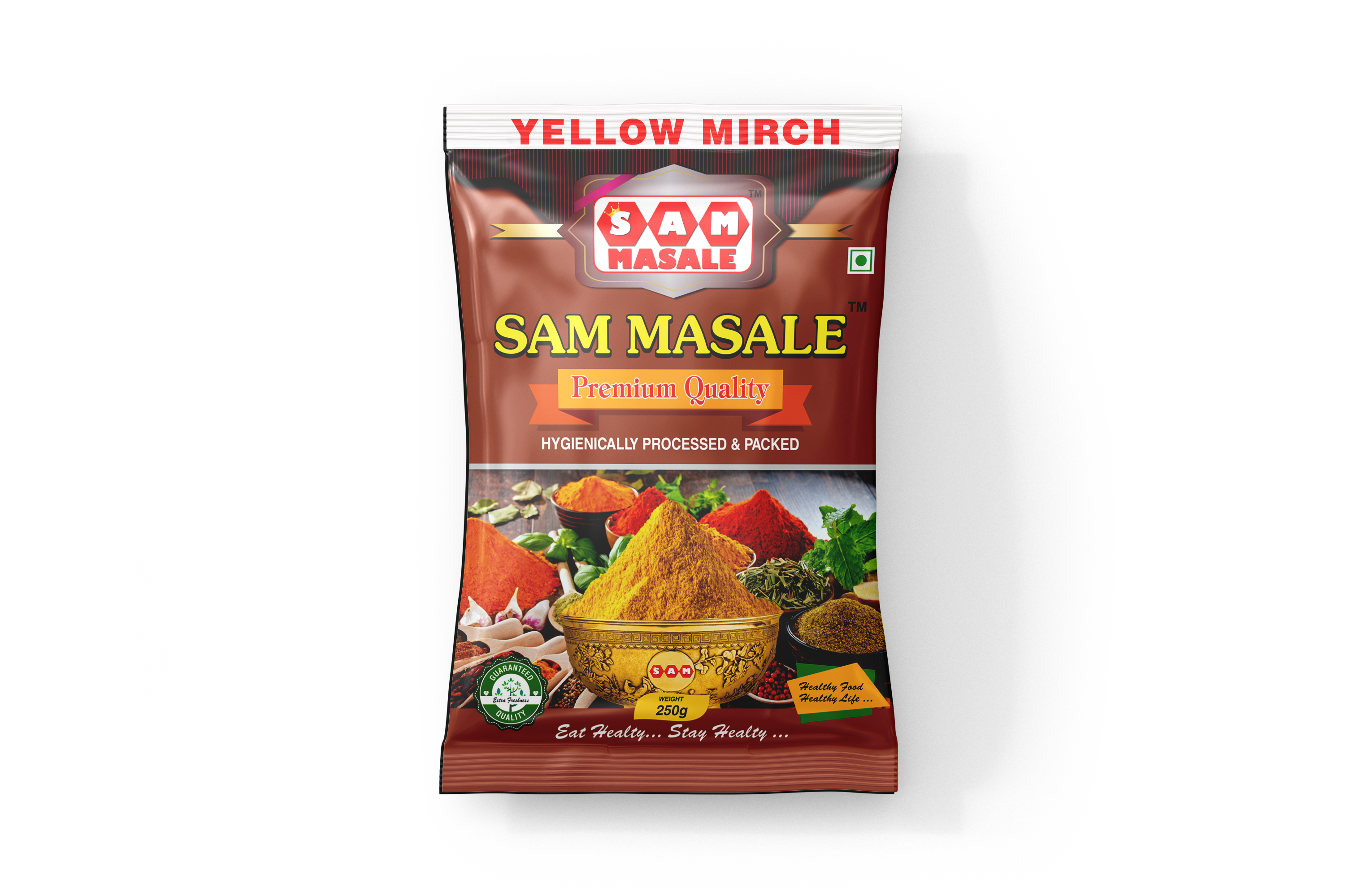 Authentic Yellow Mirch Powder - Peeli Mirch Spice | SAM MASALE
